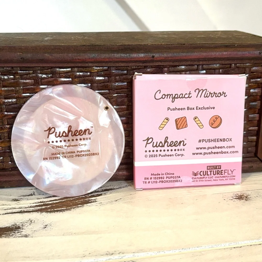 NIB Pusheen Sweet Treats Compact Mirror Exclusive From Summer 2025 Box
